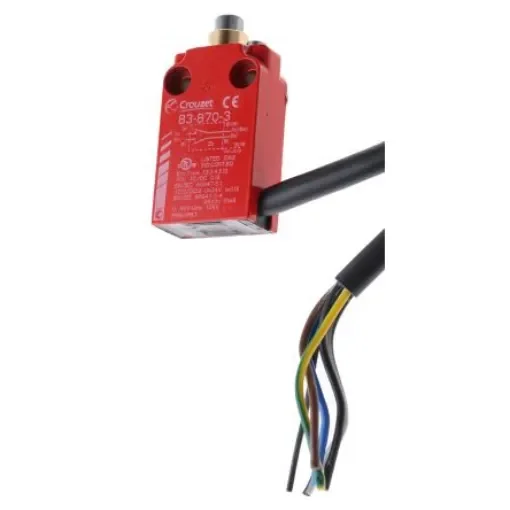 Crouzet Plunger Limit Switch, NO/NC, IP66, IP67, Metal Housing, 30V ac Max, 100mA Max - 83870301 product image