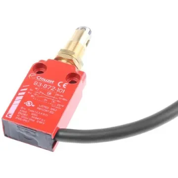 Crouzet Plunger Limit Switch, NO/NC, IP66, IP67, Metal Housing, 240V ac Max, 6A Max - 83872101 product image