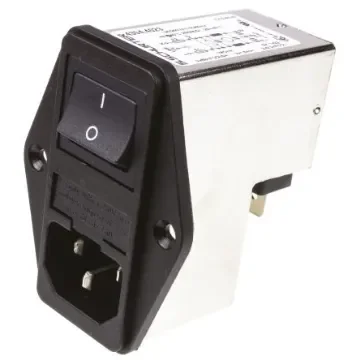 Schurter 4A, 250 V ac Male Panel Mount Filtered IEC Connector 4304.4023, Solder product image