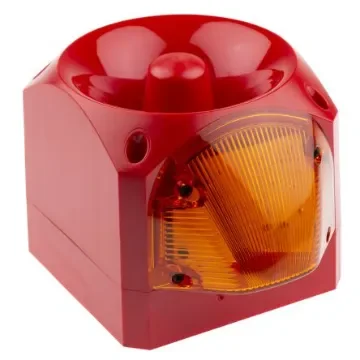 Klaxon Nexus Series Amber Sounder Beacon, 110 V ac, 230 V ac, Wall Mount, 105dB at 1 Metre - PNC-0007 product image