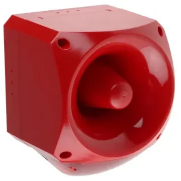 Klaxon Nexus Series Red Sounder Beacon, 110 V ac, 230 V ac, Wall Mount, 120dB at 1 Metre - PNC-0009 product image