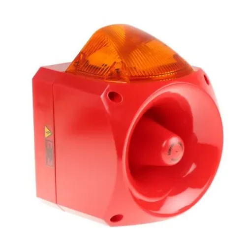 Klaxon Nexus Series Amber Sounder Beacon, 110 V ac, 230 V ac, Wall Mount, 120dB at 1 Metre - PNC-0011 product image