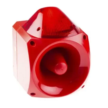 Klaxon Nexus Series Red Sounder Beacon, 110 V ac, 230 V ac, Wall Mount, 110dB at 1 Metre - PNC-0016 product image