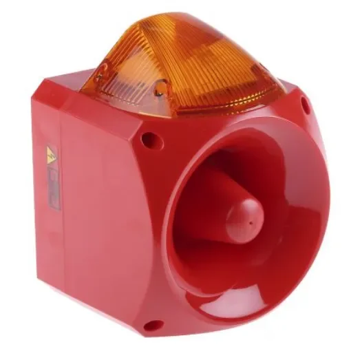 Klaxon Nexus Series Amber Sounder Beacon, 110 V ac, 230 V ac, Wall Mount, 110dB at 1 Metre - PNC-0018 product image