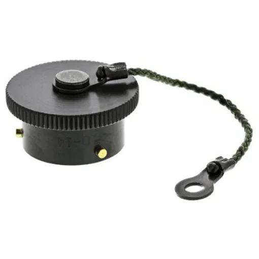 Amphenol Limited 62GB MIL-DTL-26482 Plug Dust Cap, Shell Size 14, with Zinc Cobalt Finish, Aluminium - 62GB-810-14 product image