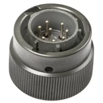 Amphenol Limited, 62GB 8 Way Cable Mount MIL Spec Circular Connector PlugOlive, Pin Contacts,Shell Size 12, Bayonet - 62GB-56T12-08PN product image