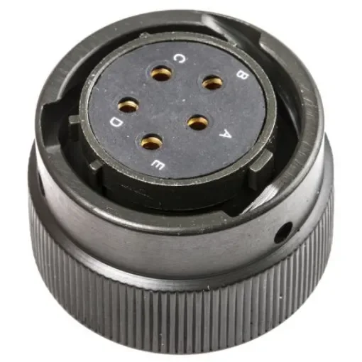 Amphenol Limited, 62GB 5 Way Cable Mount MIL Spec Circular Connector PlugOlive, Socket Contacts,Shell Size 14, Bayonet - 62GB-56T14-05SN product image