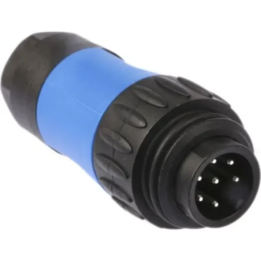 Amphenol Industrial Circular Connector, 6 + PE Contacts, Cable Mount, Plug, Male, IP67, Ecomate M Series - C01630H00610010 product image