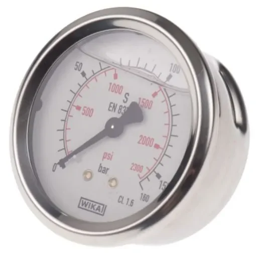 WIKA G 1/4 Pressure Gauge 160bar Back Entry 63mm Outside Diameter - 9314200 product image