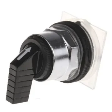 Schneider Electric Harmony 9001K Series 3 Position Selector Switch Head, 30mm Cutout, Black Handle - 9001KS43FB product image