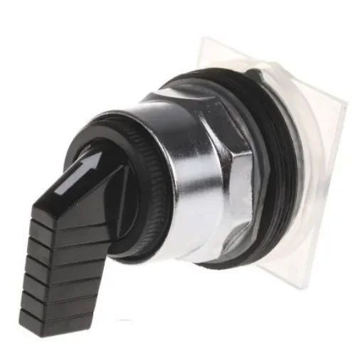 Schneider Electric Harmony 9001K Series 3 Position Selector Switch Head, 30mm Cutout, Black Handle - 9001KS43FB product image