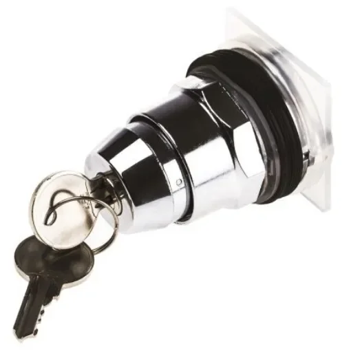 Schneider Electric Harmony 9001K 3-position Key Switch Head, Latching, 30mm Cutout - 9001KS43K5R product image