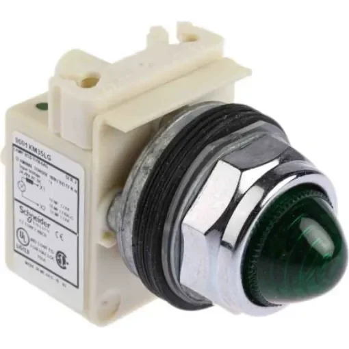 Schneider Electric, Harmony 9001K Green LED Pilot Light, 30mm Cutout, IP66, Round, 24V ac/dc - 9001KP35LGG9 product image