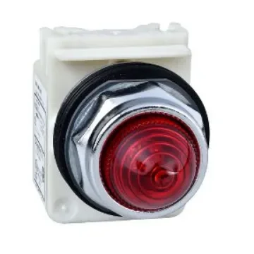 Schneider Electric, Harmony 9001K Red LED Pilot Light, 30mm Cutout, IP66, Round, 24V ac/dc - 9001KP35LRR9 product image