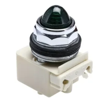 Schneider Electric, Harmony 9001K Green LED Pilot Light, 30mm Cutout, IP66, Round, 120V ac/dc - 9001KP38LGG9 product image