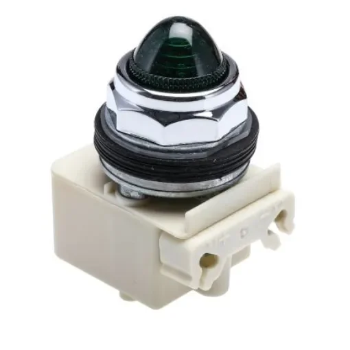 Schneider Electric, Harmony 9001K Green LED Pilot Light, 30mm Cutout, IP66, Round, 120V ac/dc - 9001KP38LGG9 product image