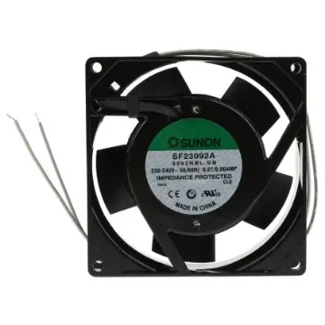 Sunon SF Series Axial Fan, 230 V ac, AC Operation, 51m³/h, 14.5W, 70mA Max, 92 x 92 x 25mm - SF23092A/2092HBL.GN product image