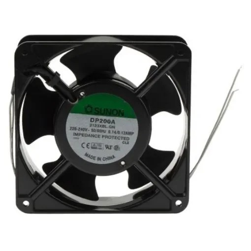 Sunon DP Series Axial Fan, 230 V ac, AC Operation, 199m³/h, 21W, 120mA Max, 120 x 120 x 38mm - DP200A/2123XBL.GN product image