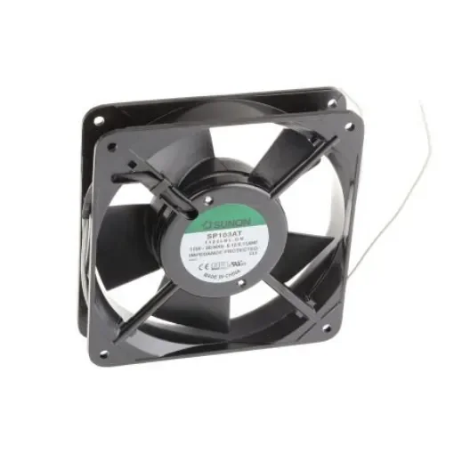 Sunon SP Series Axial Fan, 115 V ac, AC Operation, 92m³/h, 11.5W, 110mA Max, 120 x 120 x 25mm - SP103AT/1122LBL.GN product image