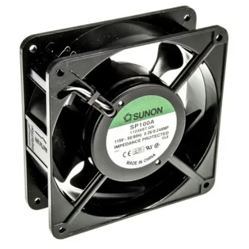 Sunon SP Series Axial Fan, 115 V ac, AC Operation, 161.4m³/h, 20W, 240mA Max, 120 x 120 x 38mm - SP100A/1123XST.GN product image