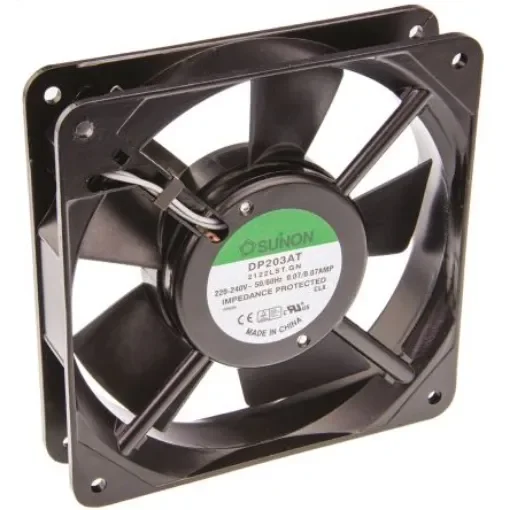 Sunon DP Series Axial Fan, 230 V ac, AC Operation, 78.2m³/h, 13W, 70mA Max, 120 x 120 x 25mm - DP203AT/2122LST.GN product image