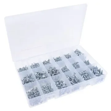 RS PRO Steel 1200 Piece Pozidriv, Slot Drive Screw/Bolt Kit - 5463478 product image