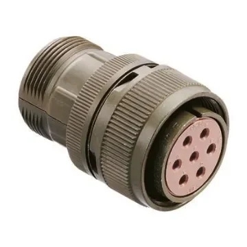 JAE, Copper Alloy 7 Way Cable Mount MIL Spec Circular Connector PlugBlack, Socket Contacts,Shell Size 24 - N/MS3106B24-10S product image