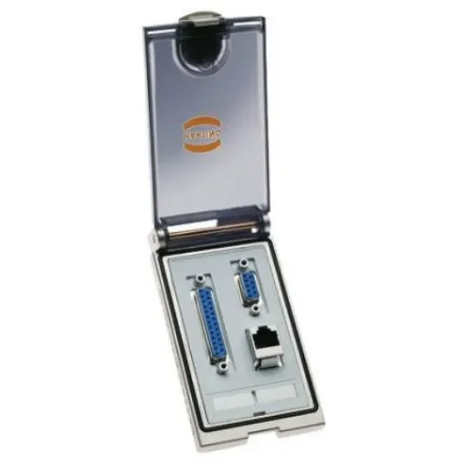 HARTING Single Frame Plastic, Han Port Series , For Use With Heavy Duty Power Connectors - 39500000100 product image