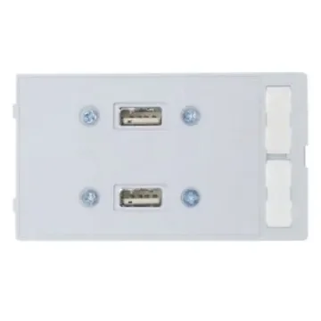 HARTING, Panel Mount, Socket- Dual Port Type A 2.0 USB Connector - 39500020093 product image