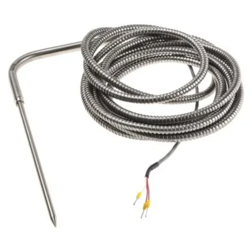 Correge PT100 RTD Sensor, 5mm Dia, 150/70mm Long, 3 Wire, Probe, Classe B +250°C Max - D05978 product image