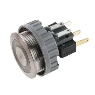 Schurter Illuminated Push Button Switch, Momentary, Panel Mount, 22mm Cutout, SPDT, Blue LED, 250V ac, IP40, IP67 - 1241.6634.1124000 product image