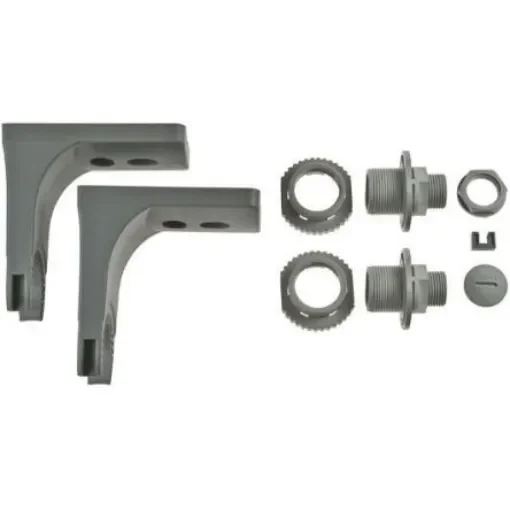 Werma IP65 Rated Grey 1 High Mounting Bracket for use with 190, 890 Traffic Light Beacons - 975.890.33 product image