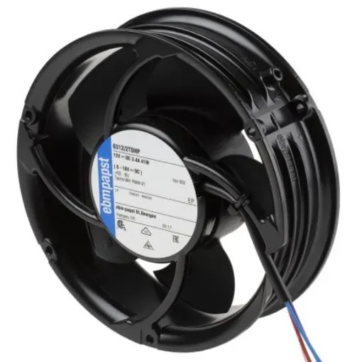 ebm-papst 6300 TD - S-Force Series Axial Fan, 12 V dc, DC Operation, 600m³/h, 40W, 172 x 51mm - 6312/2TDHP product image