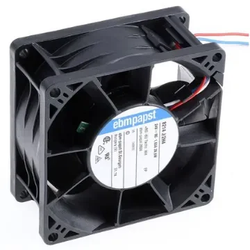 ebm-papst 8200 J Series Axial Fan, 24 V dc, DC Operation, 222m³/h, 38W, 80 x 80 x 38mm - 8214J/2H4 product image
