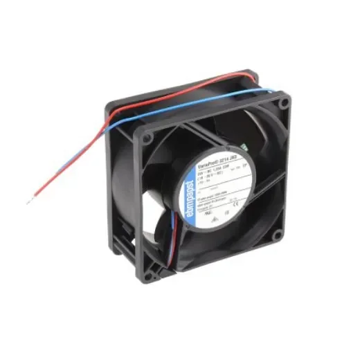 ebm-papst 3200 J - S-Force Series Axial Fan, 24 V dc, DC Operation, 230m³/h, 28.3W, 92 x 92 x 38mm - 3214JH3 product image