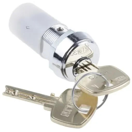Lorlin Key Switch, DPDT, 5 A @ 115 V ac 2-Way Flat-Key - DSL-6-S-S product image
