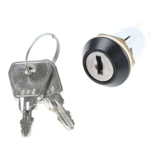 Lorlin IP67 Key Switch, SPDT, 3 A@ 50 V dc, 5 A@ 115 V ac 2-Way Random-Key - WRL-5-E-D-2-B product image