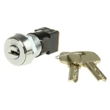 Lorlin High Security Key Switch, DPST, 50 mA @ 250 V ac 2-Way Flat-Key - DSL-6-C-S product image