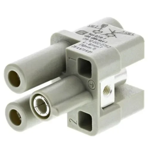 HARTING Connector Housing, 2 Way, 40A, Female, Han Q, Cable Mount, 830 V - 09120022752 product image