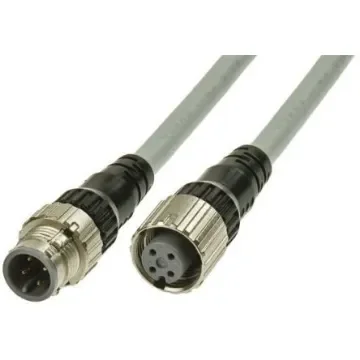 Omron Straight Female 4 way M12 to Straight Male 4 way M12 Sensor Actuator Cable, 1m - XS5W-D421-C81-F product image