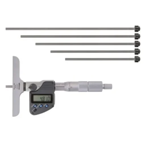 Mitutoyo 329-350-30 150mm  Imperial & Metric Depth Gauge, Stainless Steel, 500g product image