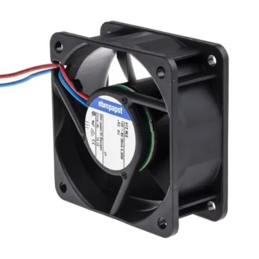 ebm-papst 600 N Series Axial Fan, 12 V dc, DC Operation, 21m³/h, 400mW, 33mA Max, 60 x 60 x 25mm - 612NLE product image