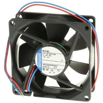 ebm-papst 8400 N Series Axial Fan, 12 V dc, DC Operation, 33m³/h, 300mW, 25mA Max, 80 x 80 x 25mm - 8412NLE product image