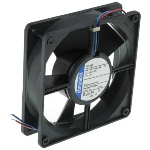 ebm-papst 4300 Series Axial Fan, 24 V dc, DC Operation, 140m³/h, 2.8W, 110mA Max, 119 x 119 x 32mm - 4314M product image