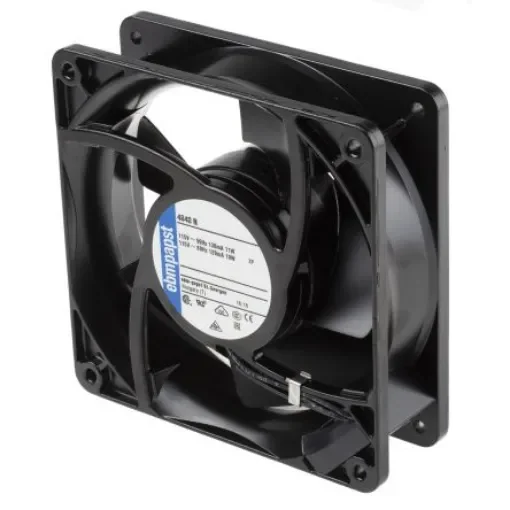 ebm-papst 4000 N Series Axial Fan, 115 V ac, AC Operation, 85m³/h, 10W, 87mA Max, 119 x 119 x 38mm - 4840N product image