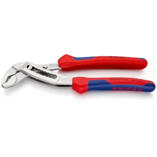 Knipex Alligator® Water Pump Pliers, 180 mm Overall, Flat, Straight Tip, 36mm Jaw - 88 05 180 product image