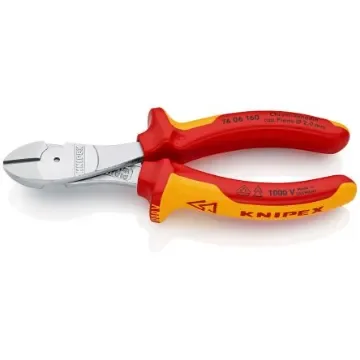 Knipex Knipex VDE/1000V Insulated High Leverage Diagonal Cutter - 74 06 160 product image