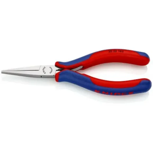 Knipex 35 52 Long Nose Pliers, 145 mm Overall, Flat, Straight Tip, 40mm Jaw - 35 52 145 product image