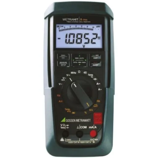 Gossen Metrawatt METRAHIT AM XTRA Handheld Digital Multimeter, True RMS, 10A ac Max, 10A dc Max, 1000V ac Max - M240A product image