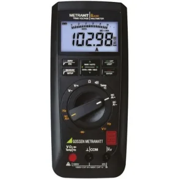 Gossen Metrawatt METRAHIT AM BASE Handheld Digital Multimeter, True RMS, 10A ac Max, 10A dc Max, 1000V ac Max - M241A product image